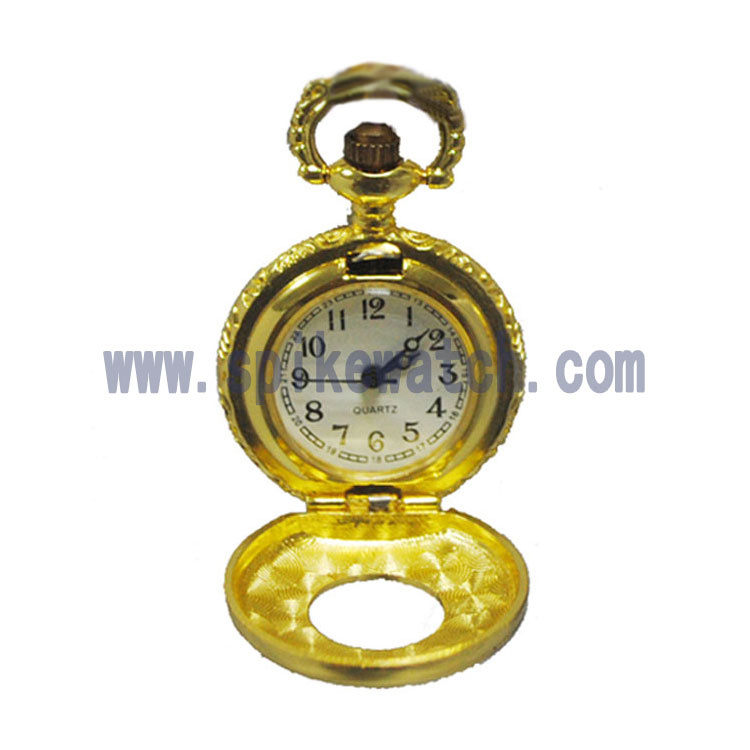 Gold plated pocket watch_SHIBA(SPIKE WATCH) ELECTORNICS FTY.