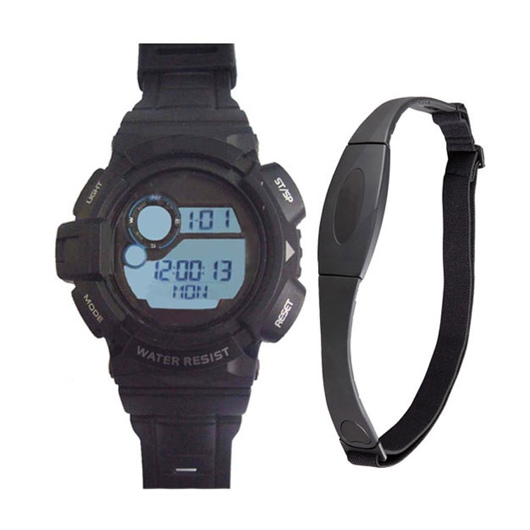 Belt heart rate monitor watch