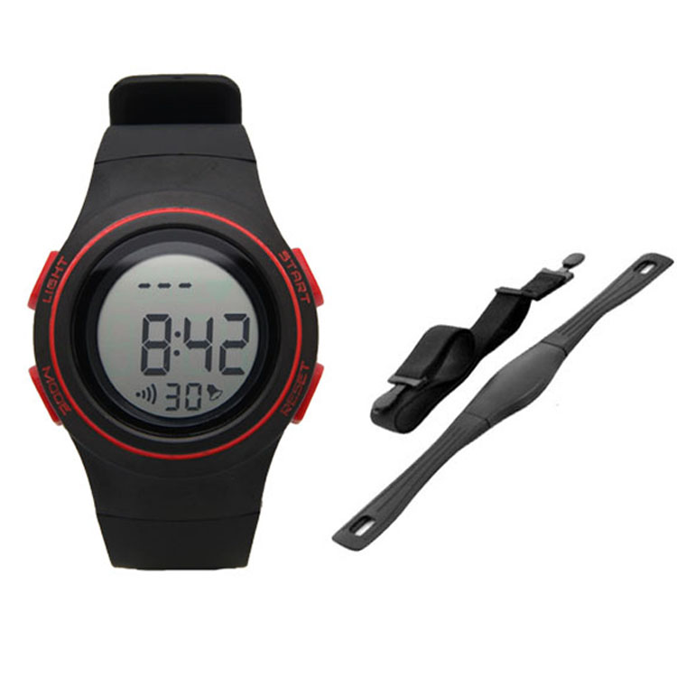 Fitness tracker watch with heart rate monitor