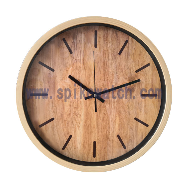 Wooden wall clock_SHIBA(SPIKE WATCH) ELECTORNICS FTY.