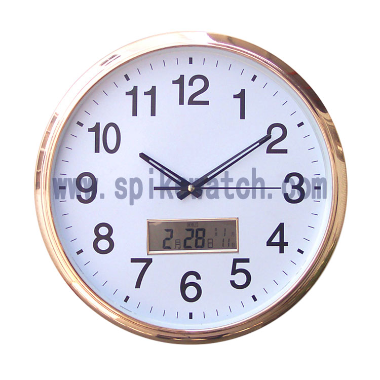 Wall clock calendar_SHIBA(SPIKE WATCH) ELECTORNICS FTY.