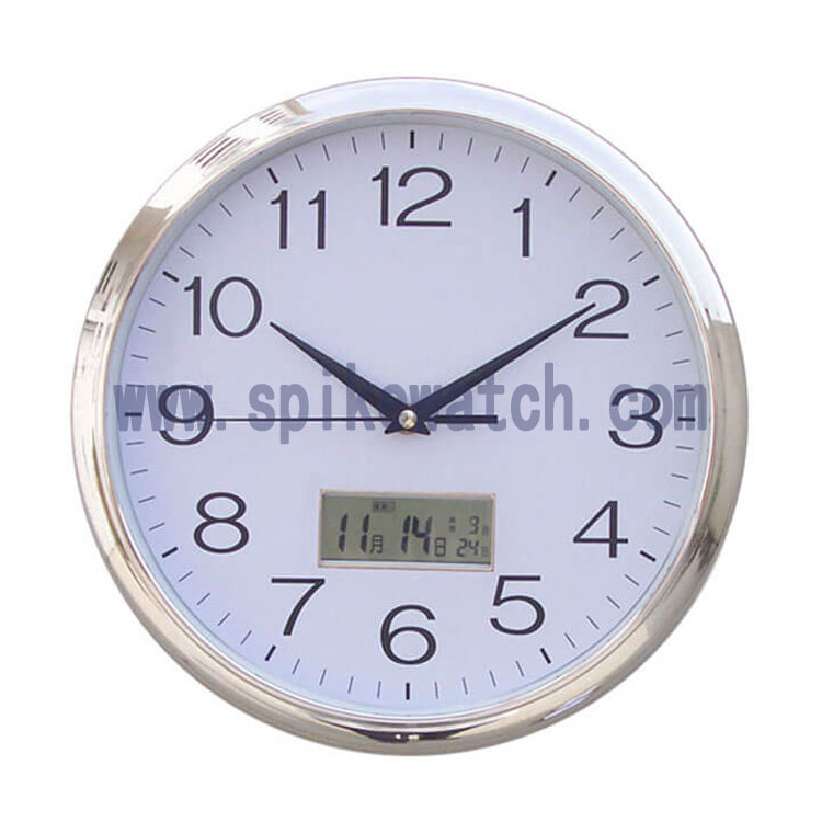 Wall clock calendar_SHIBA(SPIKE WATCH) ELECTORNICS FTY.