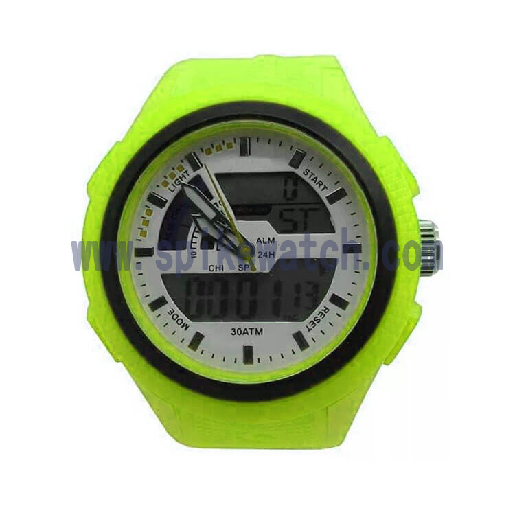 Dual time analog digital watch_SHIBA(SPIKE WATCH) ELECTORNICS FTY.