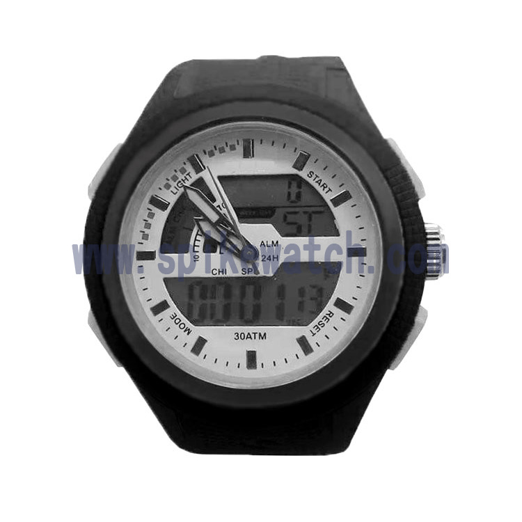 Dual time analog digital watch_SHIBA(SPIKE WATCH) ELECTORNICS FTY.