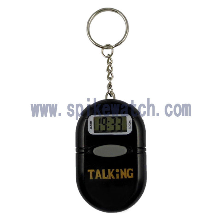 Key chain talking watch