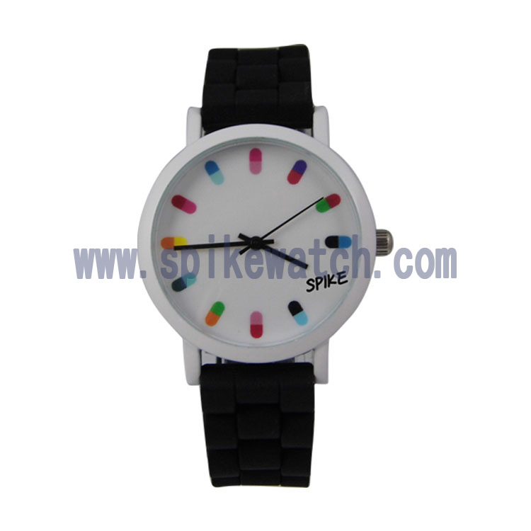 Quartz silicone watch